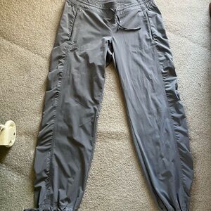 Athleta Gray Ruched Jogger Pants